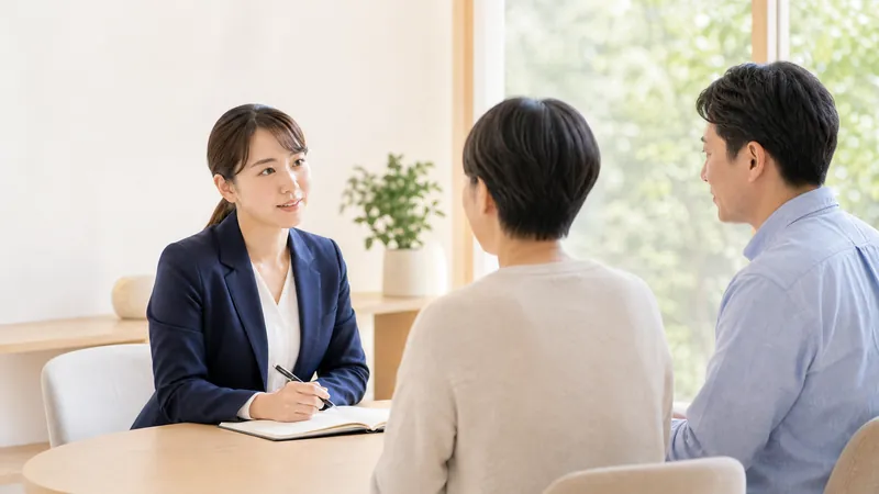 相談支援事業所福祉支援 日月の相談支援専門員が面談する様子